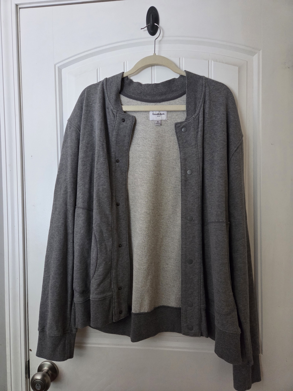Goodthreads Grey Snap-Front Cardigan Jacket